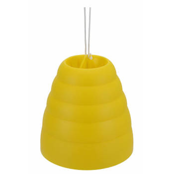 4x Plastic wespenvanger geel 15 cm - Ongediertevallen - Ongediertebestrijding