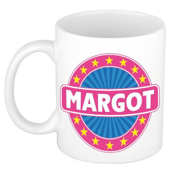 Voornaam Margot koffie/thee mok of beker - Naam mokken