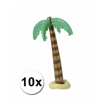 10x opblaas palmboom 90 cm - Opblaasfiguren