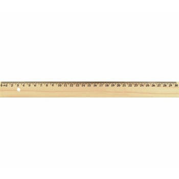 Liniaal hout 30 cm - Liniaal