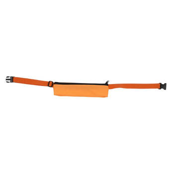 Oranje sport heuptasje 80-107 cm voor volwassenen - Kostbaarhedenbuidel