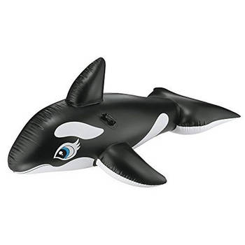 Intex opblaasbare walvis zwart 193 x 119 cm