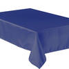 Donkerblauwe afneembare tafelkleden/tafellakens 138 x 220 cm papier/kunststof - Feesttafelkleden