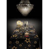 Kerst tafelkleed met gouden sterren 130 x 180 cm - Feesttafelkleden