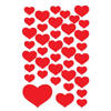 Valentijn hartjes stickers 120x stuks - Stickers