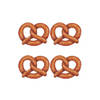 Pretzels Oktoberfest wanddecoratie 12x stuks van 28 cm - Feestdecoratieborden