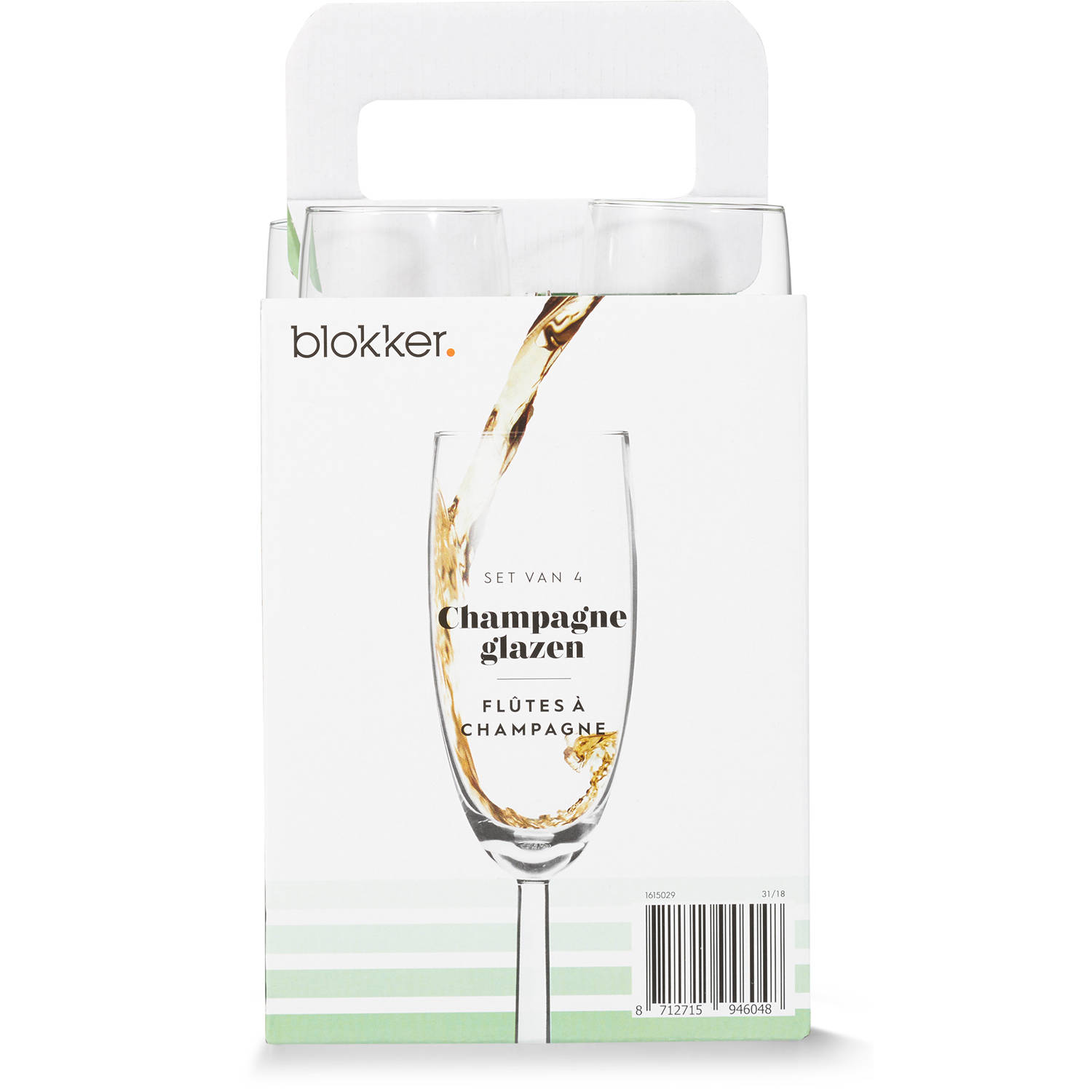 optie onderpand hangen Blokker Plus champagneglazen - 18 cl - set van 4 | Blokker