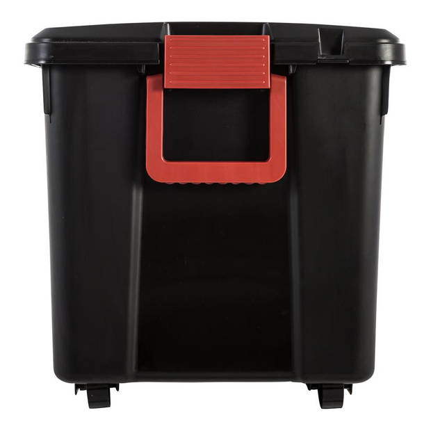 Iris Store It All opbergbox - 75 liter - zwart rood