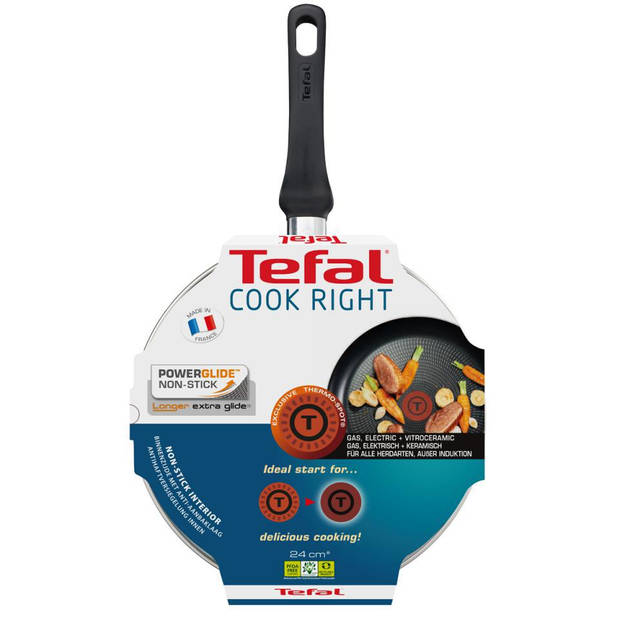 Tefal Cook Right pannenset - wokpan & hapjespan - 2-delig