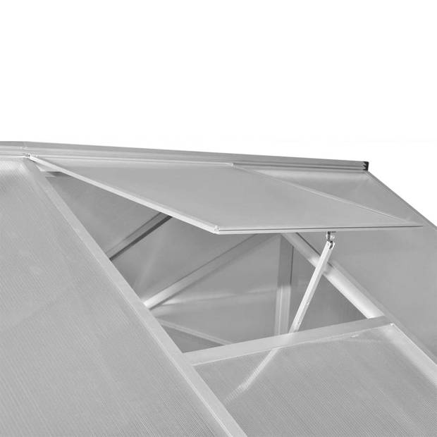 The Living Store Tuinkas - Aluminium Frame - Polycarbonaat Panelen - 421 x 250 x 195 cm - UV-bestendig -