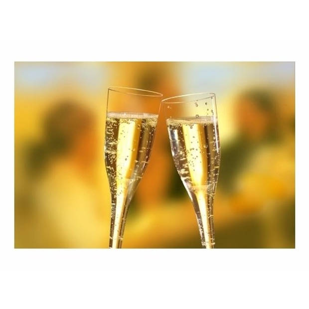 Plastic champagne glaasjes 10 stuks - Champagneglazen