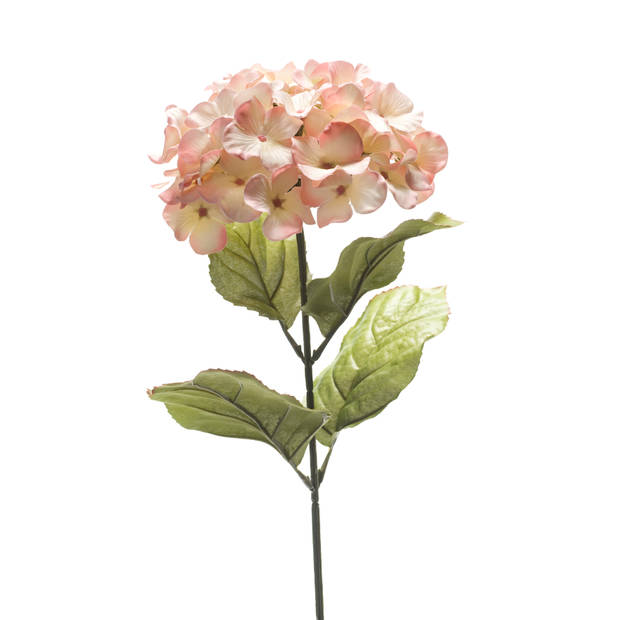 Blokker kunstbloem Hydrangea - roze - 65 cm