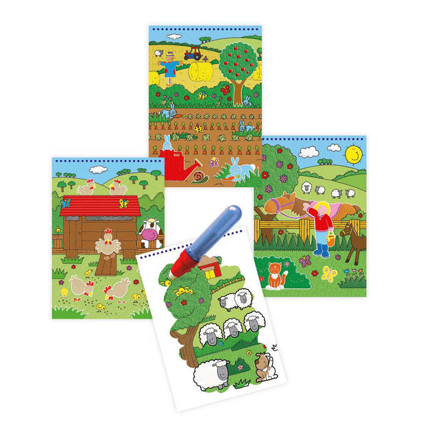 Galt waterkleurboek Farm junior 26 x 14 cm 2-delig