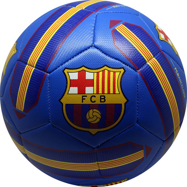 FC Barcelona voetbal kunstleer maat 5 blauw
