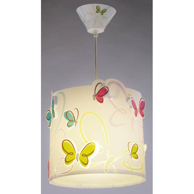 Dalber hanglamp Butterfly 26,5 cm wit