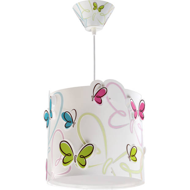 Dalber hanglamp Butterfly 26,5 cm wit