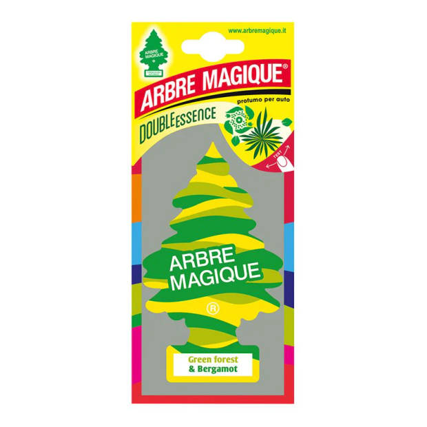 Arbre Magique luchtverfrisser 12 x 7 cm Forest & Bergamot groen