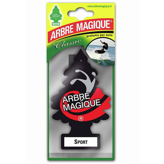 Arbre Magique luchtverfrisser 12 x 7 cm Sport zwart