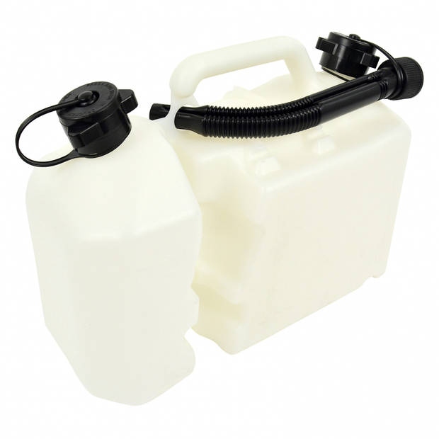 Carpoint Water jerrycan Combi 6 liter / 2 liter kunststof wit
