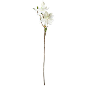 Blokker kunstbloem Magnolia wit - 75 cm
