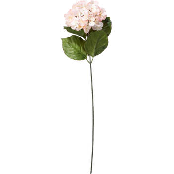 Blokker kunstbloem Hydrangea - roze - 65 cm