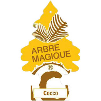Arbre Magique luchtverfrisser 12 x 7 cm Cocos geel/bruin