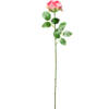 Blokker kunstbloem roos - roze - 55 cm