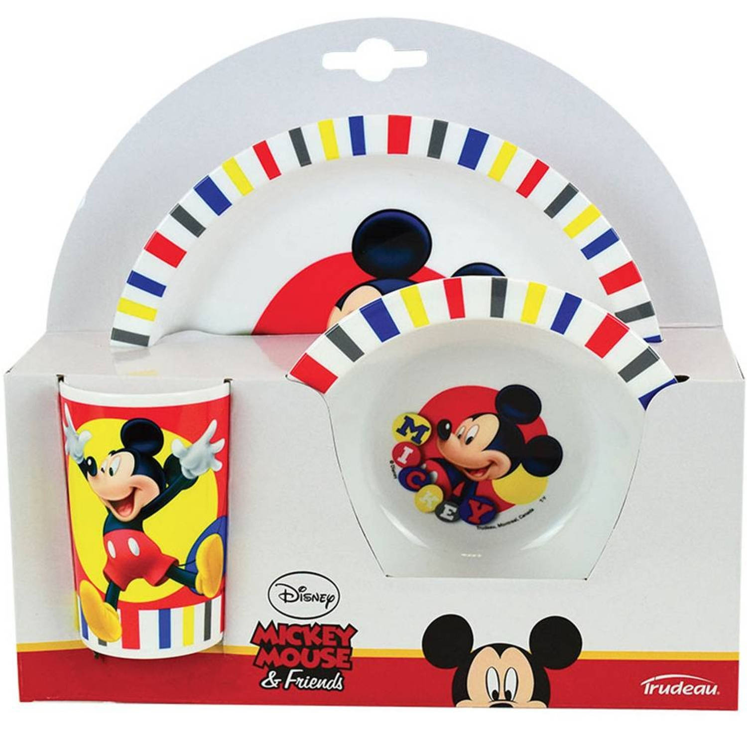 Disney Mickey Mouse - Ontbijtsetje 3 delig - Multi