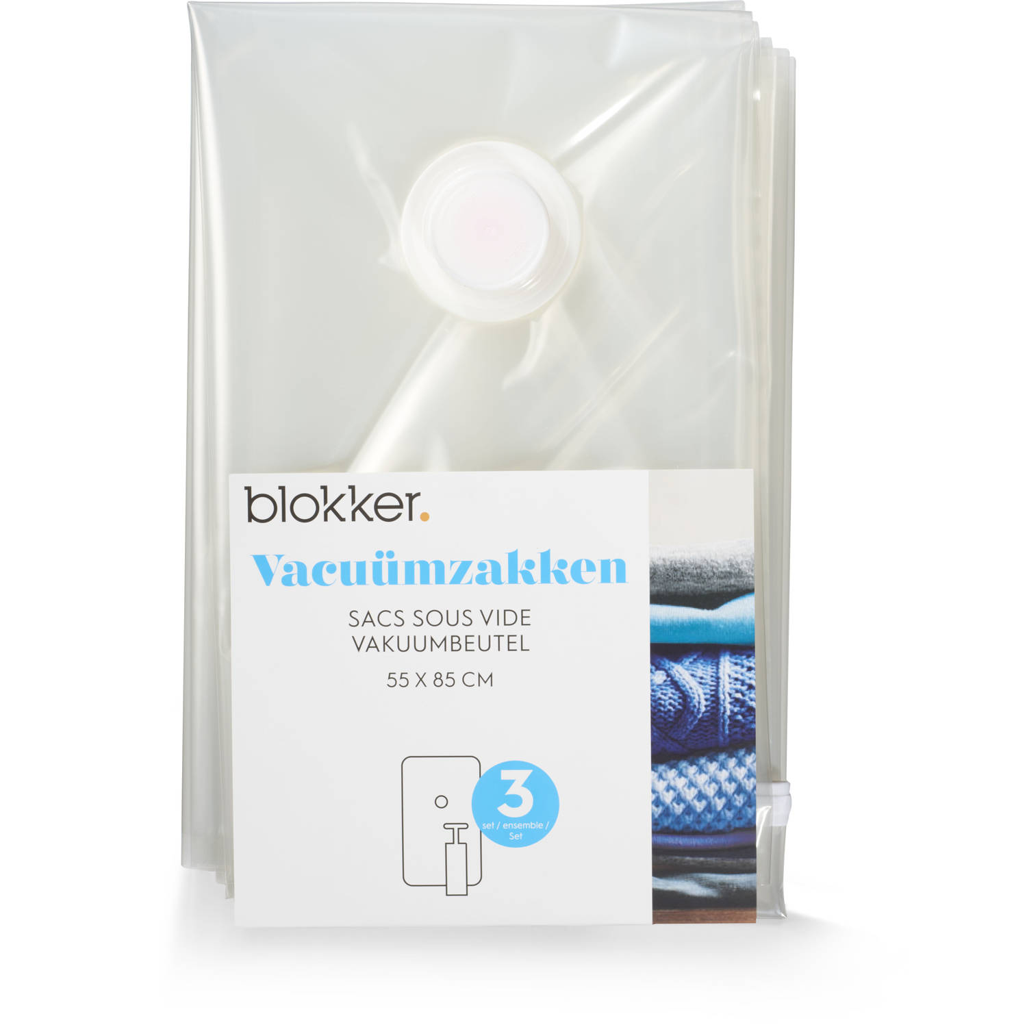 vloek vezel Verrassend genoeg Blokker Vacuum Opbergzak 55x85 Set Van 3 | Blokker
