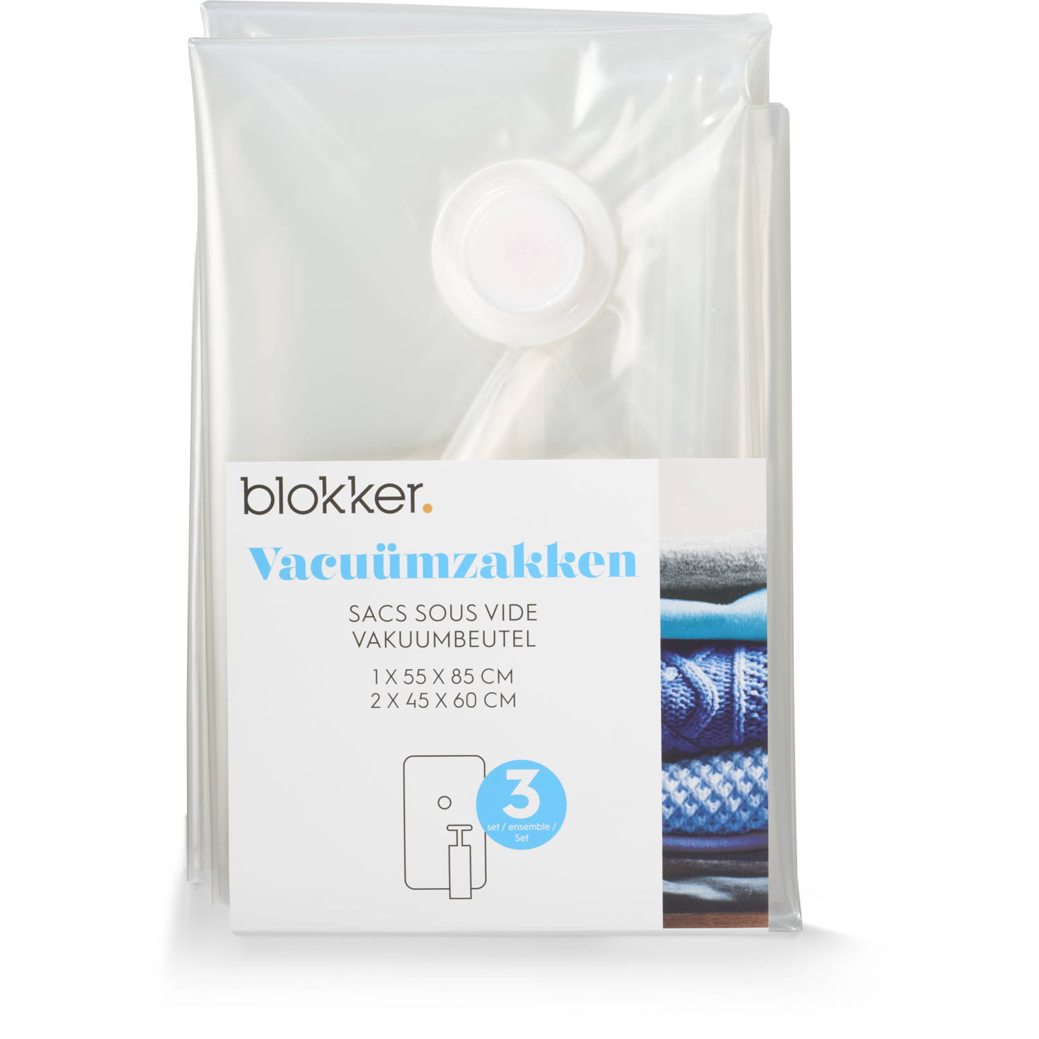helpen Penetratie onregelmatig Blokker Vacuum Opbergzakken set van 3 | Blokker