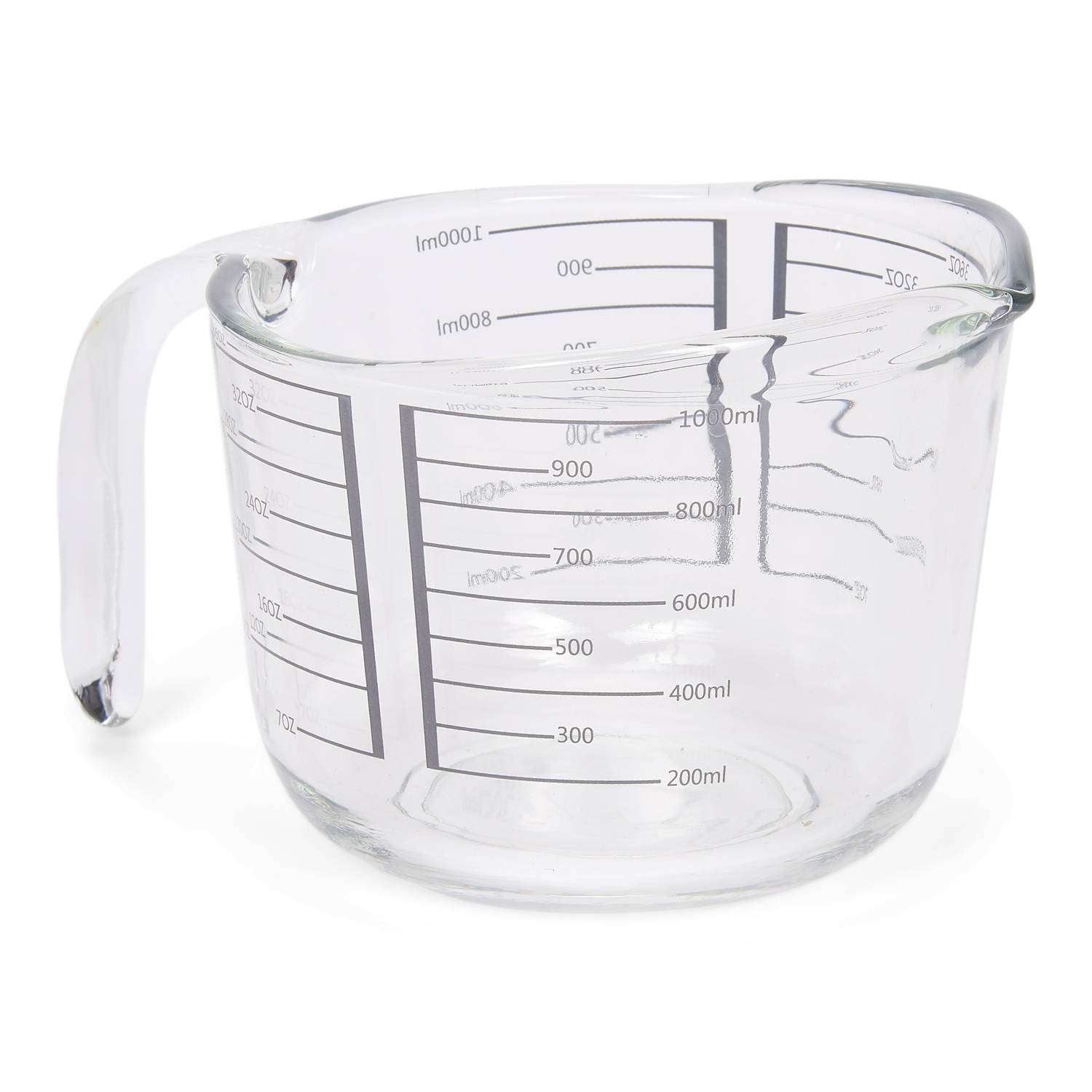 maatbeker - glas - 1 liter Blokker