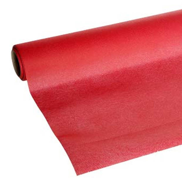 Cosy & Trendy Tafelloper - papier - rood - 480 x 40 cm - Feesttafelkleden