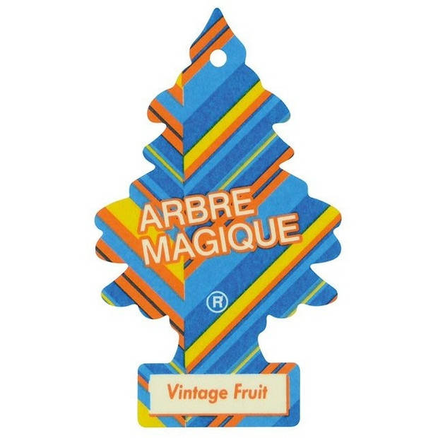 Arbre Magique luchtverfrisser 12 x 7 cm Vintage Fruit blauw