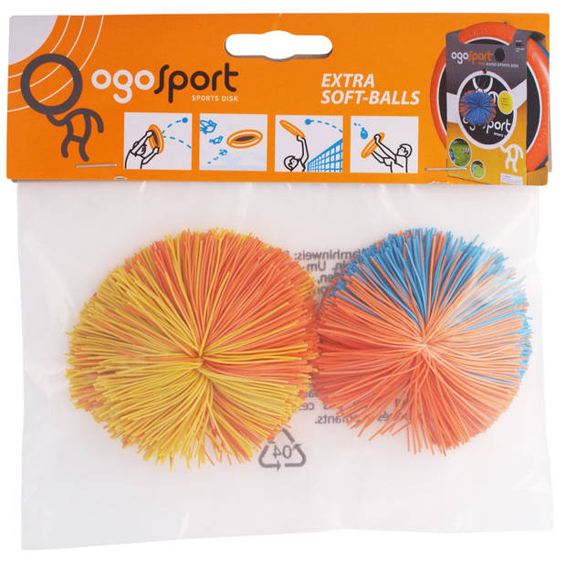 OgoSport Ogo-ballen 2 stuks oranje/blauw