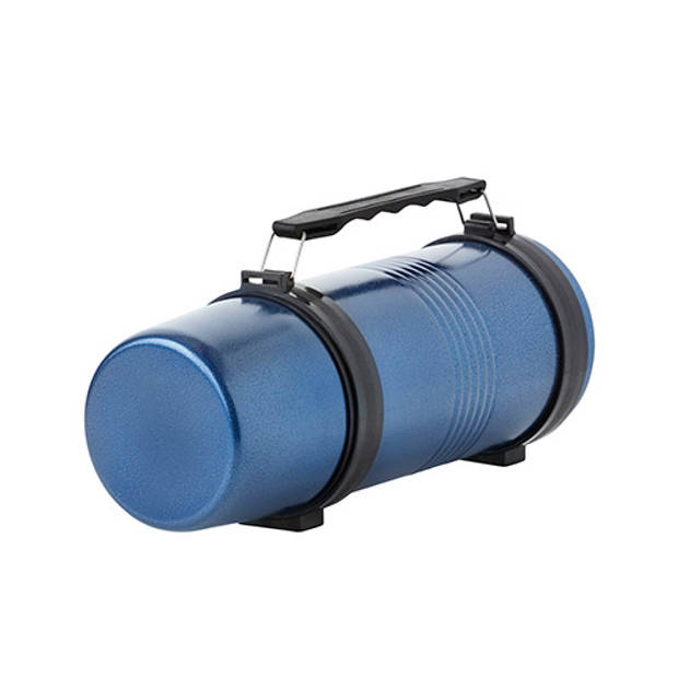 MacGyver Thermosfles Rvs - Thermoskan 1,2 Liter - Onbreekbaar - Blauw