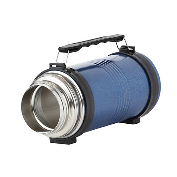 MacGyver Thermosfles Rvs - Thermoskan 1,2 Liter - Onbreekbaar - Blauw