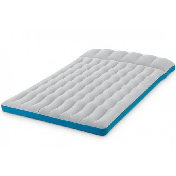 INTEX Opblaasbare campingmatras - 2-zitsbank - grijs