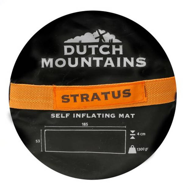 Dutch Mountains Zelfopblazende Slaapmat ‘Stratus’ Campingmat 2020 model 185 x 53 x 4 cm Blauw
