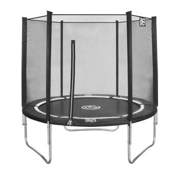 Game On Sport trampoline met veiligheidsnet zwart 244 cm