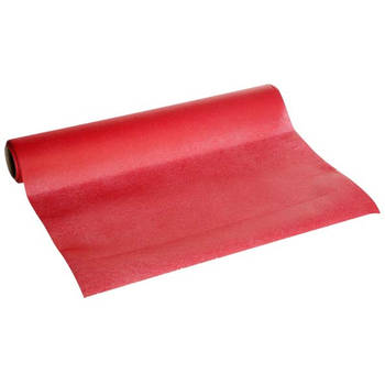 Cosy & Trendy Tafelloper - papier - rood - 480 x 40 cm - Feesttafelkleden