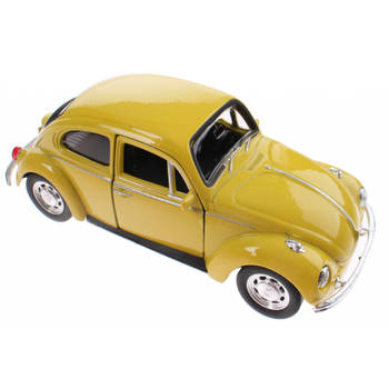 Welly schaalmodel Volkswagen Kever geel