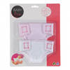 Johntoy stoffen luiers Baby Rose roze/wit 2 stuks