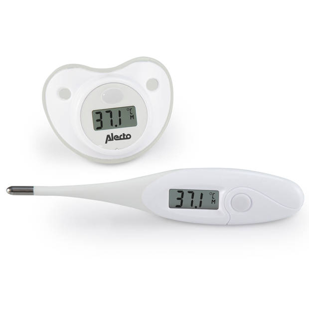 Baby thermometerset 2-delig Alecto Wit
