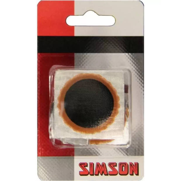 Simson KV Binnenbandplakkers 25mm 8 stuks Rood/zwart