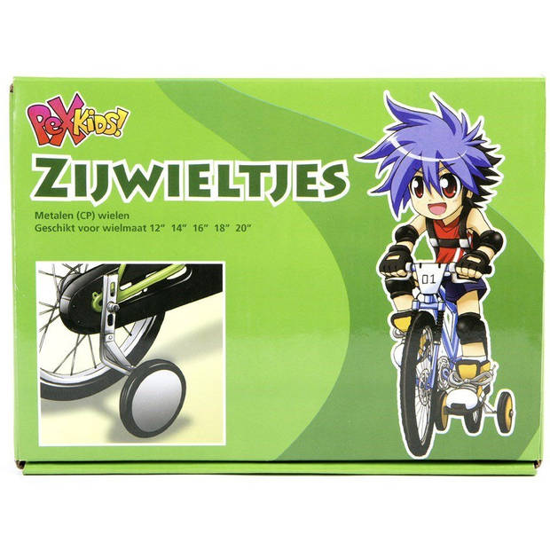 Pexkids STEL STABILOS ZIJWIELTJES 12 / 20 INCH