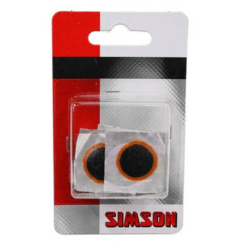 Simson KV Binnenbandplakkers 25mm 8 stuks Rood/zwart
