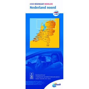 Nederland Noord 1:200000 - Anwb Wegenkaart
