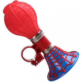 Marvel fietstoeter Spider-Man 13 cm rood/blauw