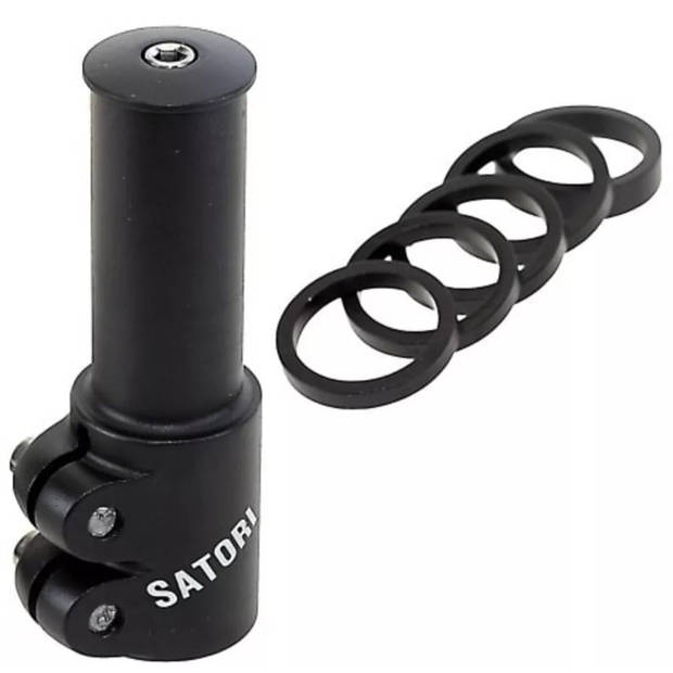 Satori Hoogte Adapter Heads Up 4 28,6 / 117 / 28,6 mm Zwart