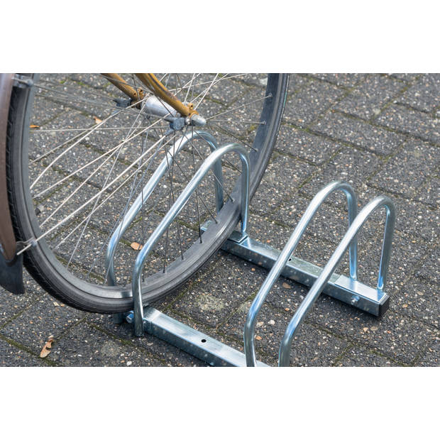Dunlop fietsenrek voor twee fietsen 26,5 x 40 x 32,5 cm zilver